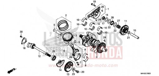 VILEBREQUIN/PISTON CRF1000D2K de 2019